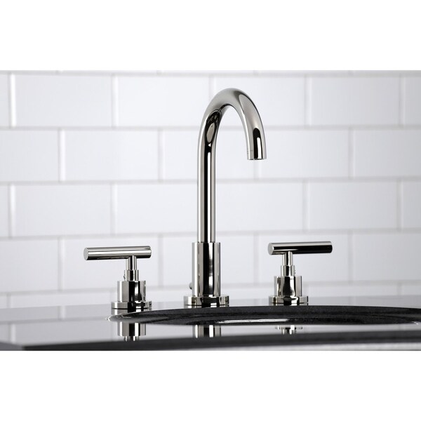 FSC8929CML Manhattan Widespread Bathroom Faucet W/ Brass Pop-Up,Nickel